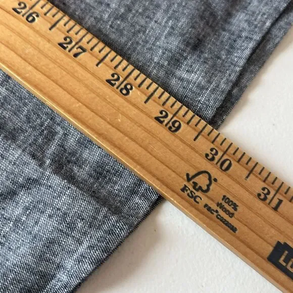 Perry Ellis Shirt Mens XL Blue Dark Sapphire Linen Blend Short Sleeve Button Up - Picture 12 of 12